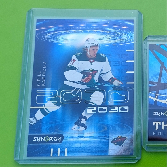 Kirill Kaprizov Minnesota Wild 2 Hockey Card Lot of Synergy 2030 & Thrill Rides - Picture 3 of 6